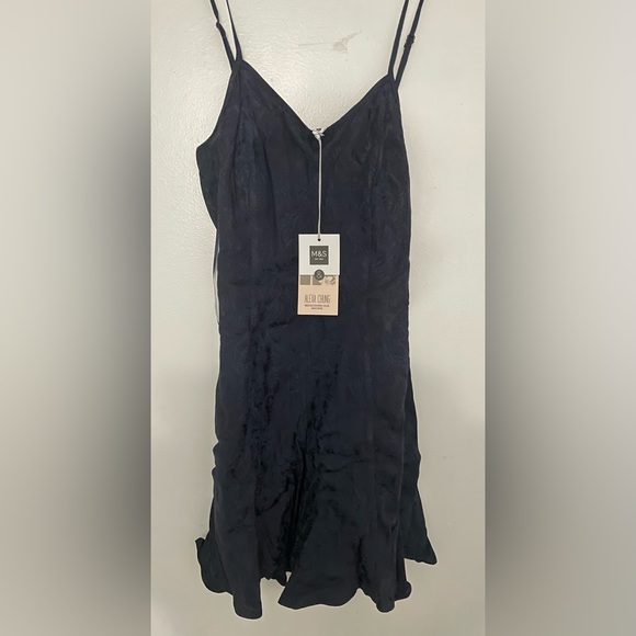 M&S By Alexa Chung Navy Dress Women Size Uk 8 - Picture 2 of 4